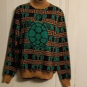 Kentucky Turtle Derby Brown and Green Turtleneck Sweater